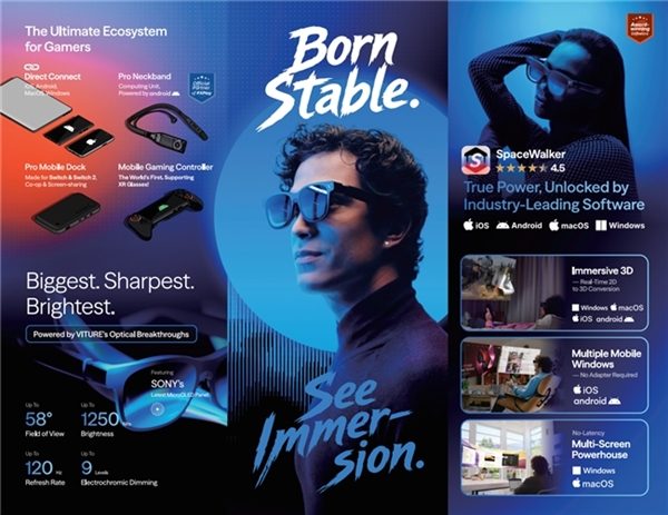 VITURE携手英伟达/斯坦福大学 CES展示XR+AI生命科学新突破