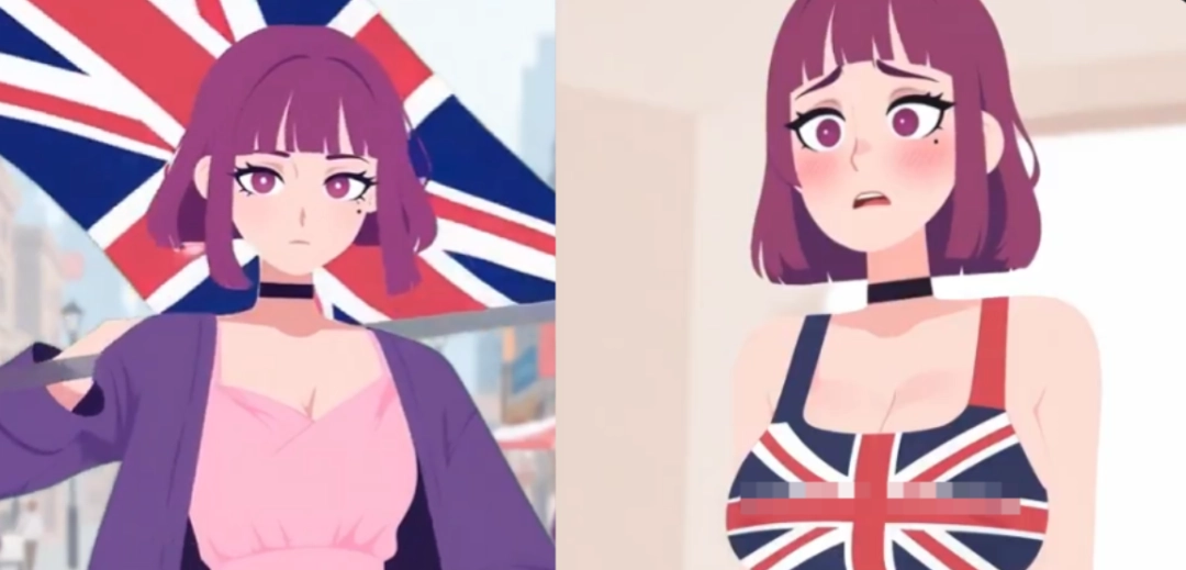 白左“教育软件”里的“仇外“少女，成为了英国男人的幻想对象