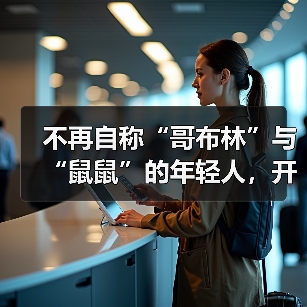 不再自称“哥布林”与“鼠鼠”的年轻人，开始对自己说出“爱你老己”（图2）