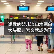 诡异的婴儿流口水黑白大头照，怎么就成为了网友摆烂专用表情包？（图4）