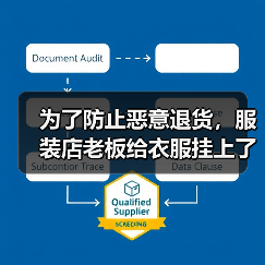 为了防止恶意退货，服装店老板给衣服挂上了烟灰缸（图4）