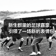 新生群里的足球嘉豪，引领了一场新的表情包公式（图4）