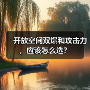开放空间双爆和攻击力,应该怎么选?(图2) 开放空间双爆和攻击力,应该怎么选?(图2)