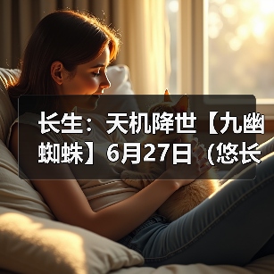 长生:天机降世【九幽蜘蛛】6月27日(悠长+葬花+木灵气)(图2) 长生:天机降世【九幽蜘蛛】6月27日(悠长+葬花+木灵气)(图2)