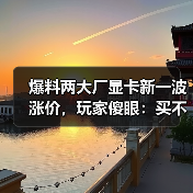 爆料两大厂显卡新一波涨价,玩家傻眼:买不起了...(图3) 爆料两大厂显卡新一波涨价,玩家傻眼:买不起了...(图3)