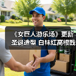 《女巨人游乐场》更新圣诞造型 白袜红高根践踏城市(图4) 《女巨人游乐场》更新圣诞造型 白袜红高根践踏城市(图4)
