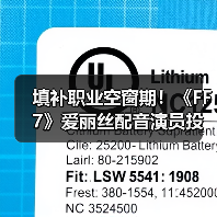 填补职业空窗期！《FF7》爱丽丝配音演员投身直播（图3）