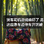 货车司机游戏瘾犯了 高速应急车道停车开玩被罚款（图4）
