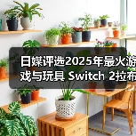 日媒评选2025年最火游戏与玩具 Switch 2拉布布登顶