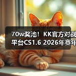 70w奖池！KK官方对战平台CS1.6 2026年赛年正式开启！