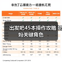 出发吧45本操作攻略 奶妈关键角色
