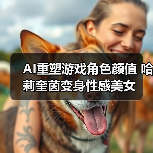 AI重塑游戏角色颜值 哈莉奎茵变身性感美女