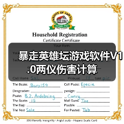 暴走英雄坛游戏软件V1.0两仪伤害计算