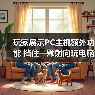 玩家展示PC主机额外功能 挡住一颗射向玩电脑孩子的子弹（图2）