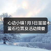 心动小镇1月3日溜溜木萤石位置及活动摘要（图3）