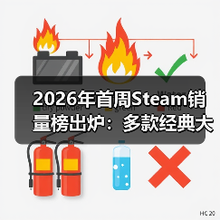 2026年首周Steam销量榜出炉:多款经典大作回归!(图2) 2026年首周Steam销量榜出炉:多款经典大作回归!(图2)