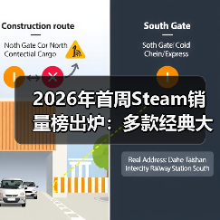 2026年首周Steam销量榜出炉:多款经典大作回归!(图3) 2026年首周Steam销量榜出炉:多款经典大作回归!(图3)