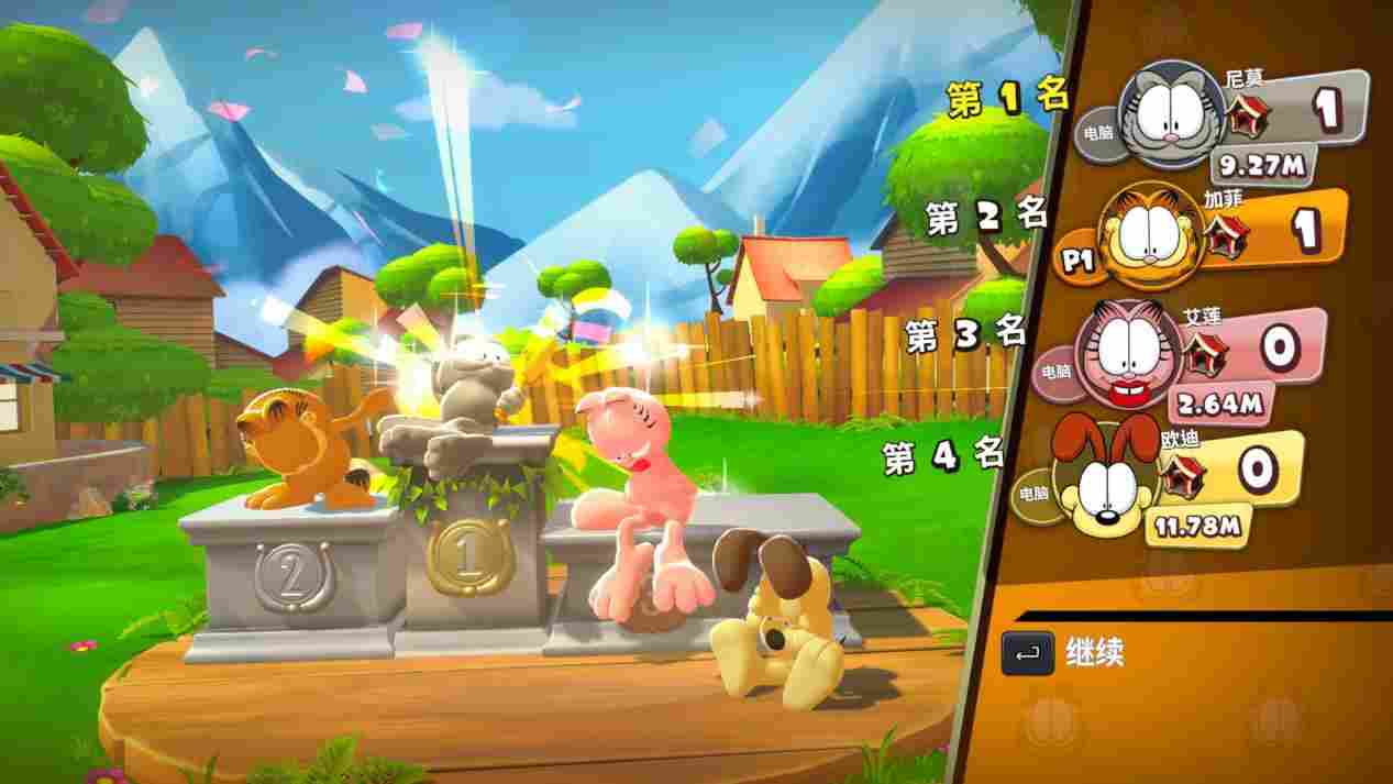 《加菲猫千层面派对》评测:强手棋加小游戏,我觉得不行