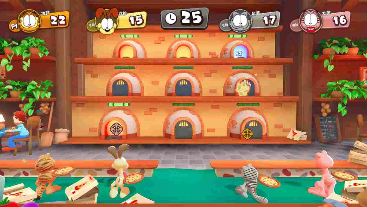 《加菲猫千层面派对》评测:强手棋加小游戏,我觉得不行