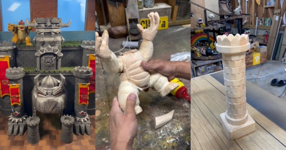 木工达人神还原！纯手工木制“库巴城堡”惊艳粉丝