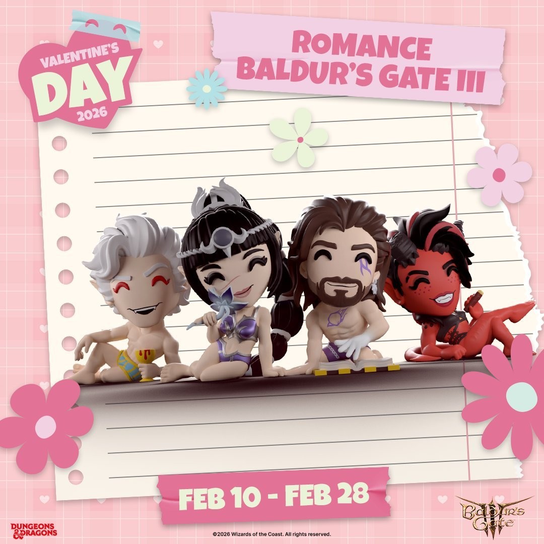 怎么缺几个！ 孩之宝推出《博德之门3》情人节限定内衣人偶引争议