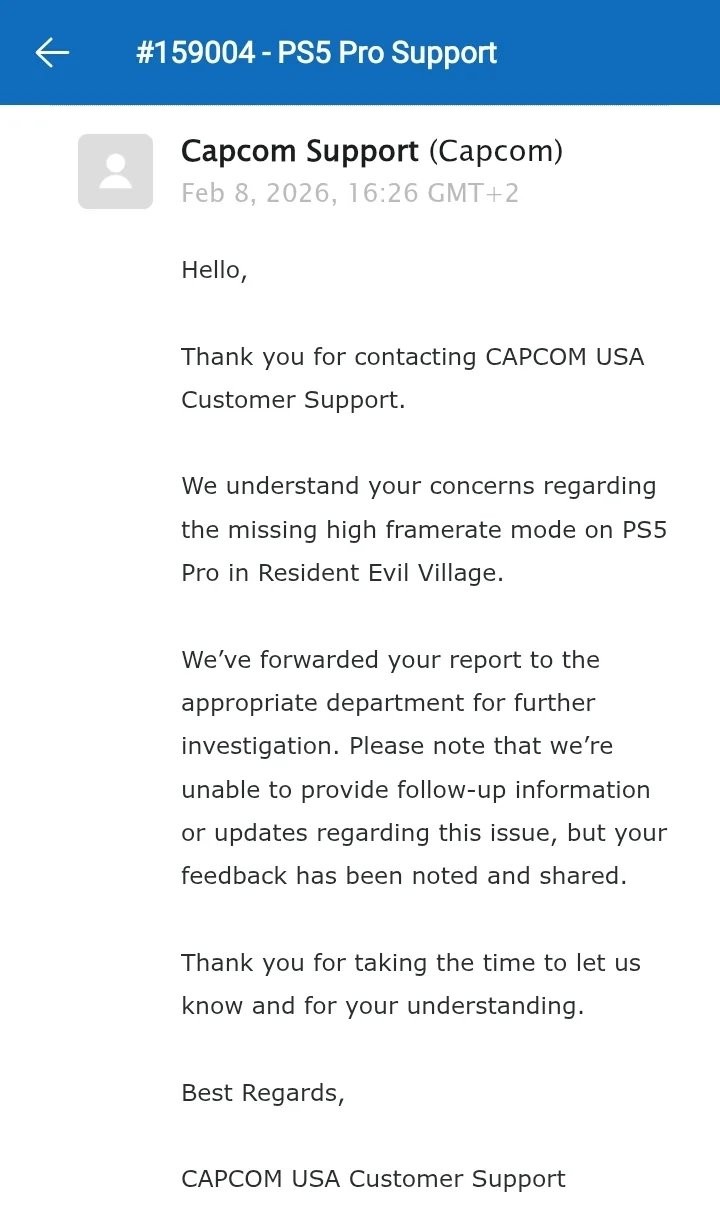 更新再出问题!《生化危机8》不再支持PS5 Pro增强功能