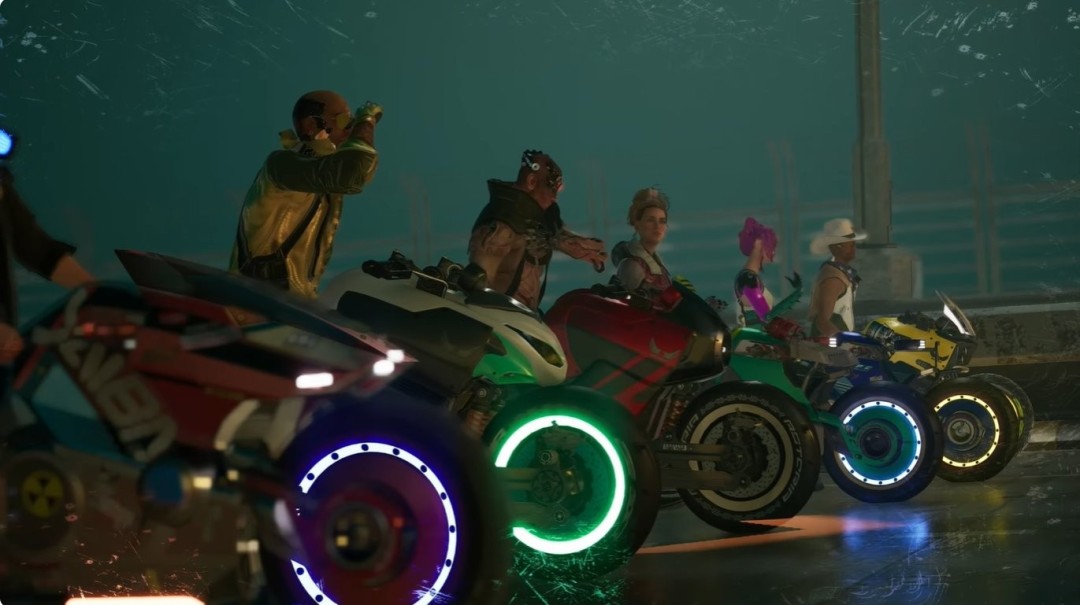 赛博朋克版暴力摩托！ 《赛博朋克2077》街机衍生作公布