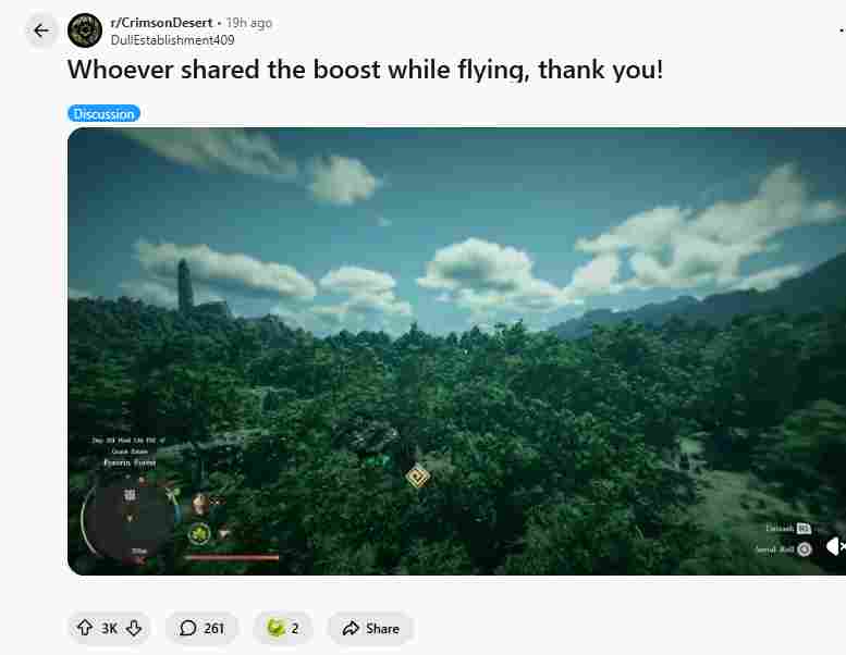 《红色沙漠》惊现极速滑翔技巧！玩家恳请开发商别修Bug