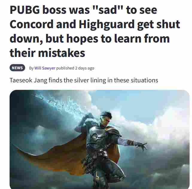 PUBG运营总监谈几款暴死大作 想要每次都成功很难